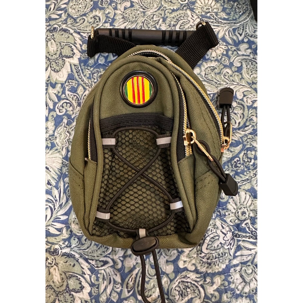CMC Design Tactical Crossbody Sling Bag Olive Green South Vietnam Flag Patch